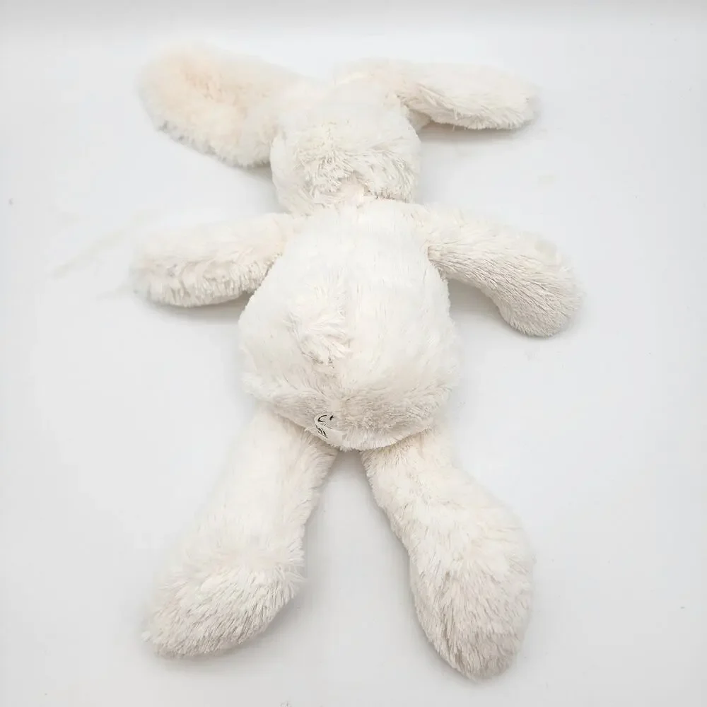 Jumi Ivory Bunny Rabbit Plush Stuffed Animal Lovey 10